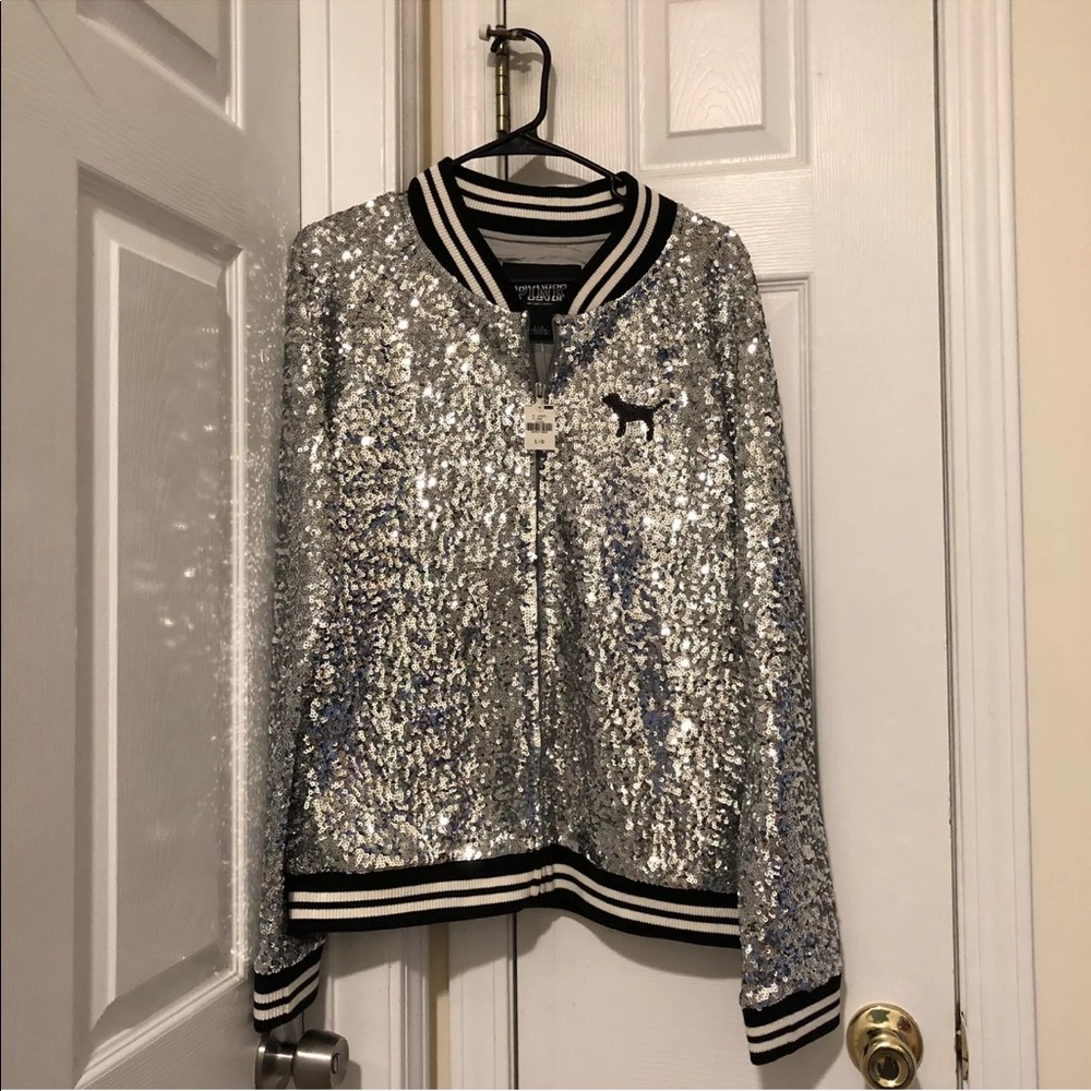 **SOLD**PINK VICTORIA’S SECRET BLING JACKET - Picture 4 of 8